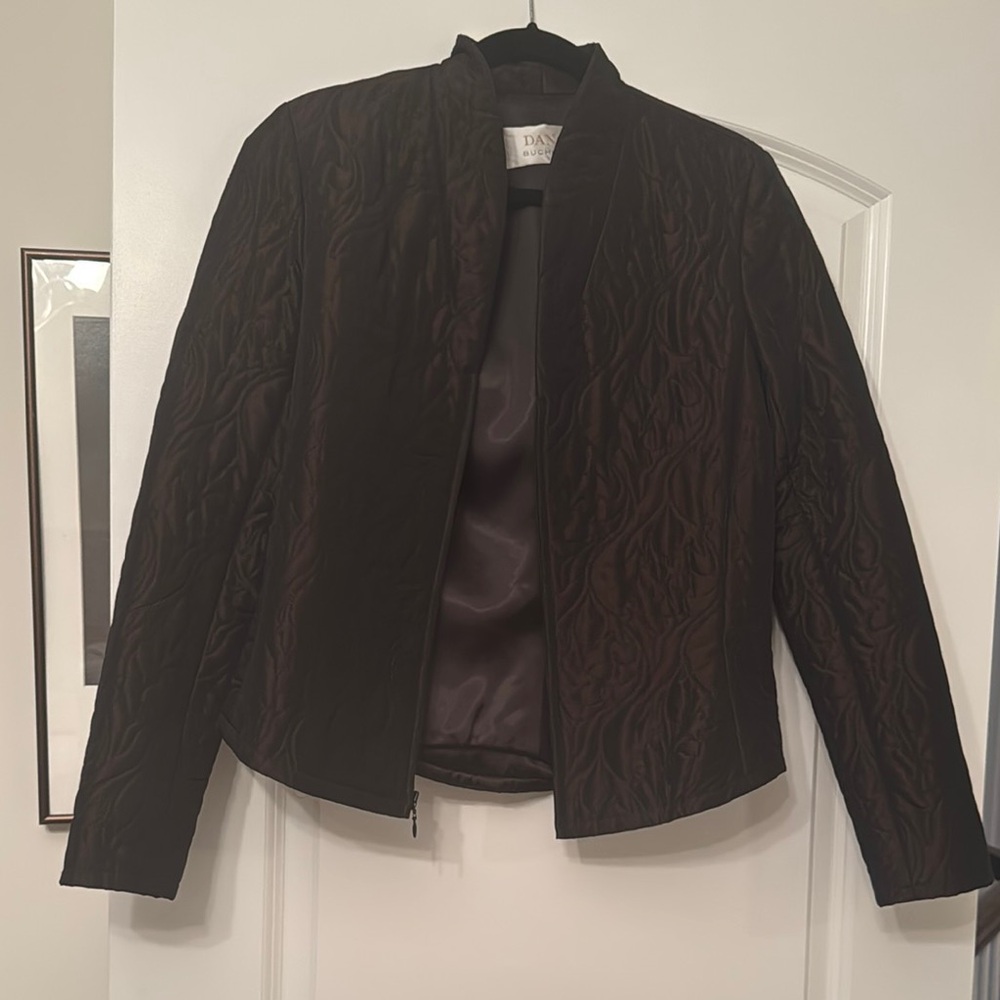 Dana Buchman Black Blazer Classic Suit Jacket